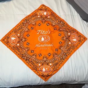 Tito’s Vodka bandanna | Orange & Black